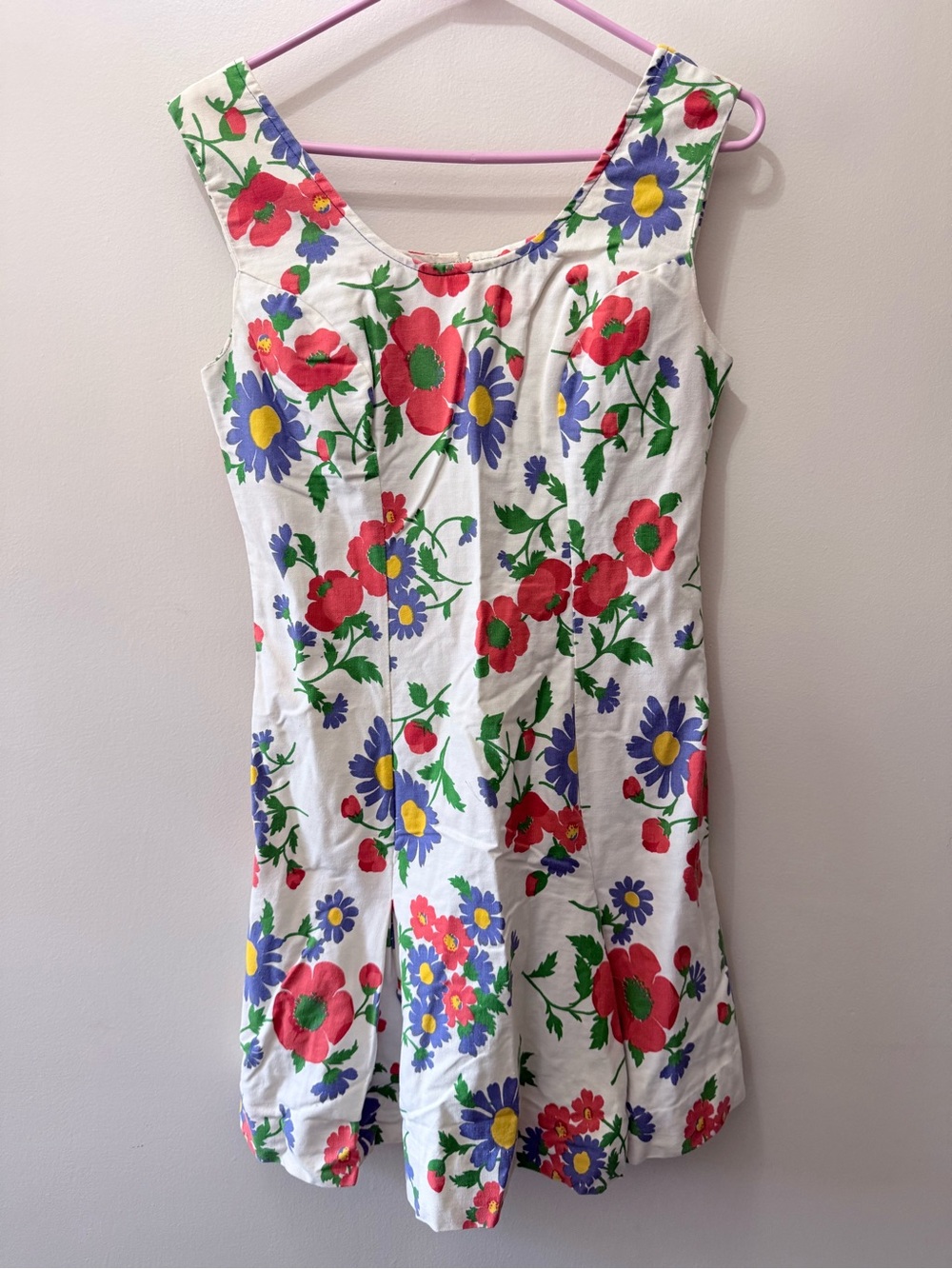Vintage Sears Roebuck Mini Sleeveless Sun Dress Floral Dress Retro Cottage 11